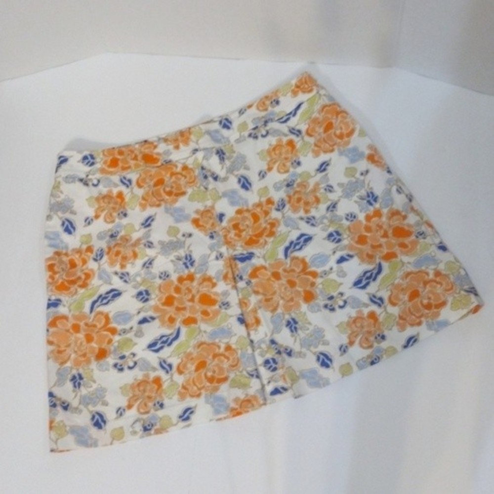Lizgolf Floral Print Pleated Golf Skort Size 12 Athletic Skort Sporty Chic Style